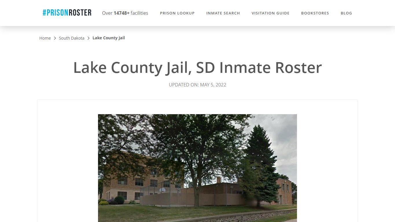 Lake County Jail, SD Inmate Roster